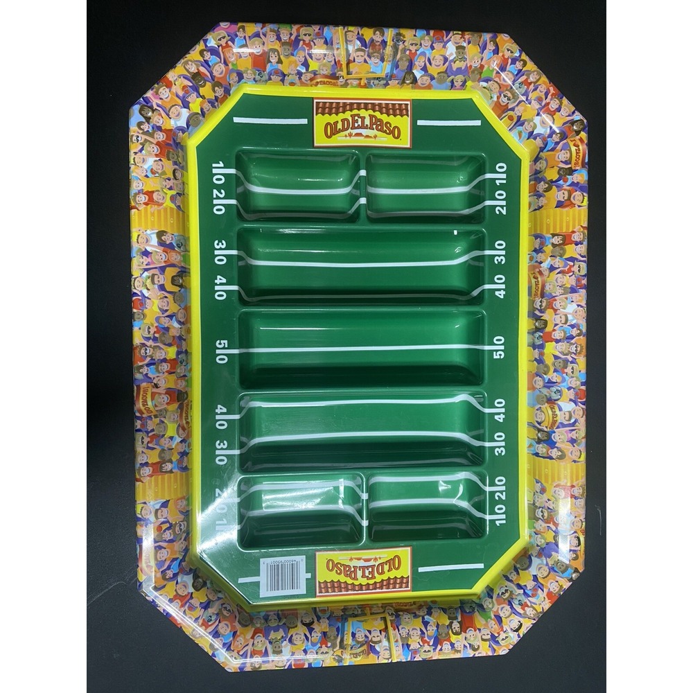 Old El Paso Vintage Football Stadium Taco/Appetizer Serving Tray/Platter